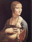 Leonardo  Da Vinci Lady with Emine painting